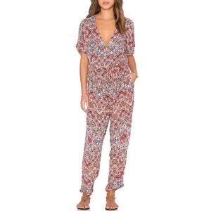 Anthro Raga Jumpsuit Size Small Dancing In The Desert Crossover Colorful Aztec